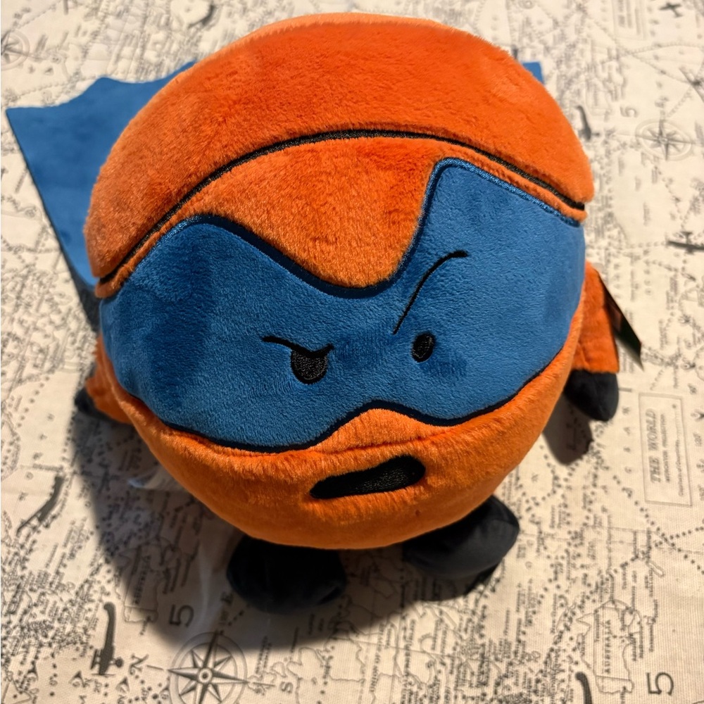 Orange and Blue Plush Toy